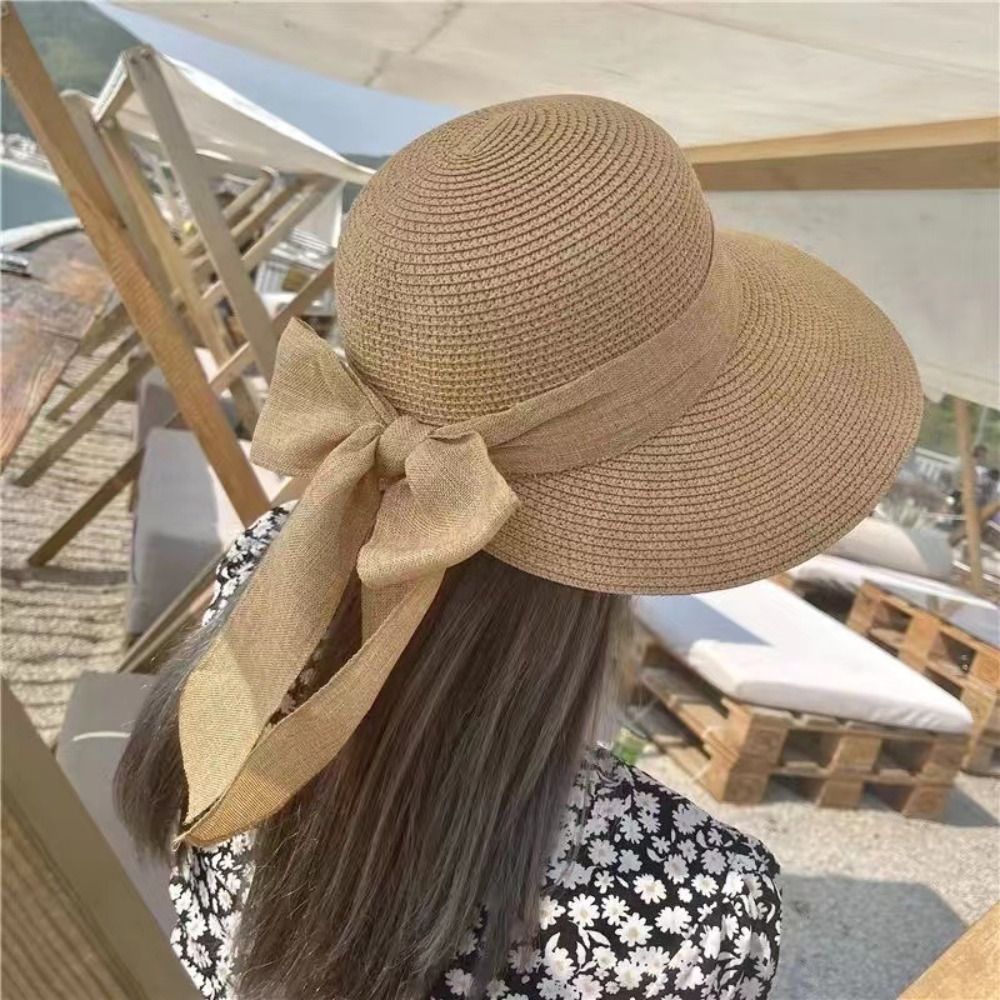 Bowknot Sun Hat Summer Breatha - Bucket Hat Straw recension och pris