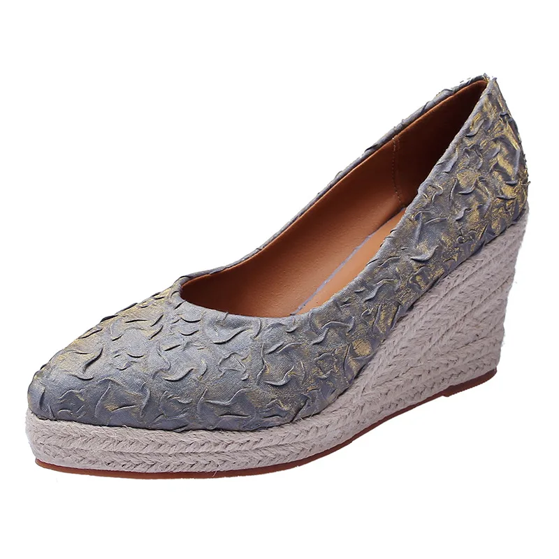 8cm Size 34-42 Breathable Comf - Espadrille Slip On recension och pris