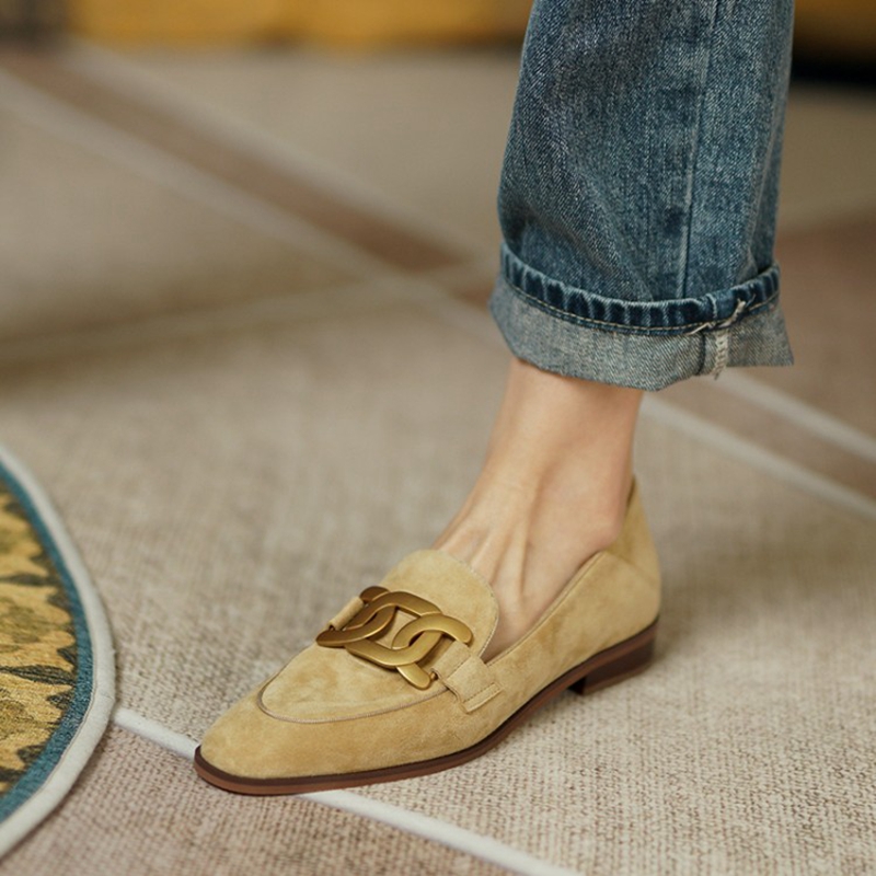 Suede Leather Women Loafers Sp - Casual Sandal Leather recension och pris
