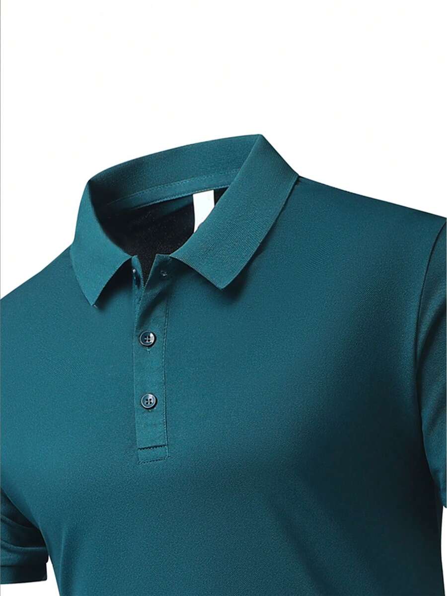 Men's Casual Breathable Plain  - Polo Shirt Pique recension och pris