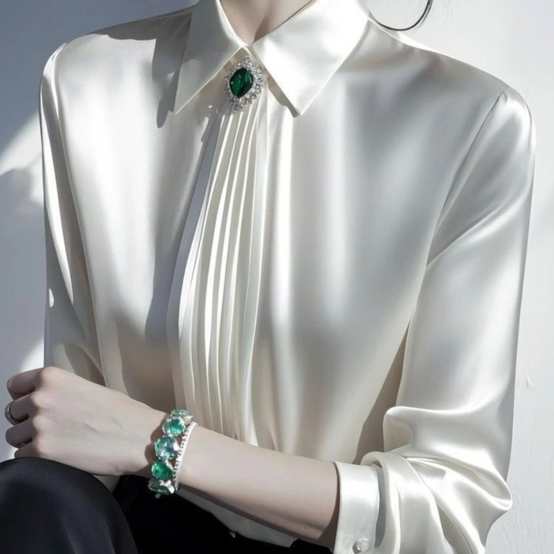 2025 Spring New Temperament Sa - Shirt Camp Collar recension och pris