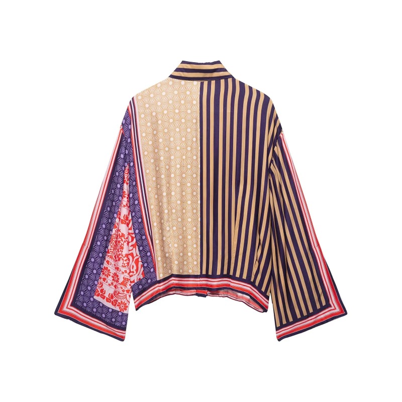 2026 Elegant Chic Printed Saro - Shirt Camp Collar recension och pris